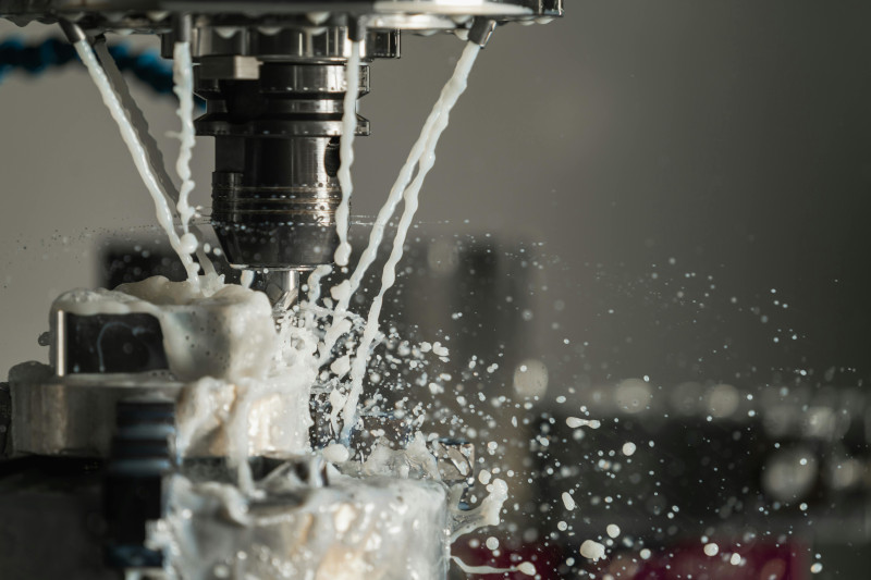 A wet run of a machine